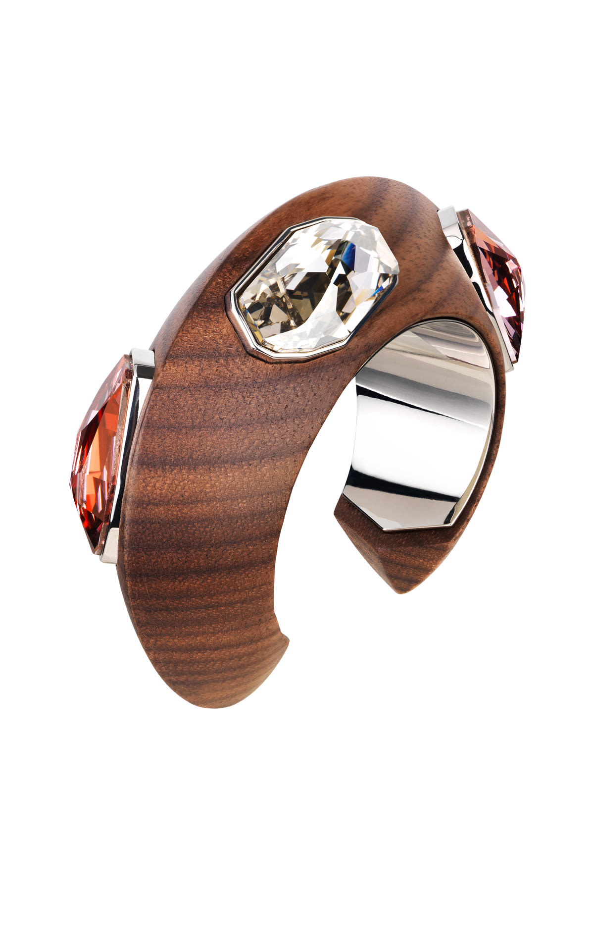 wooden bracelet swarovksi