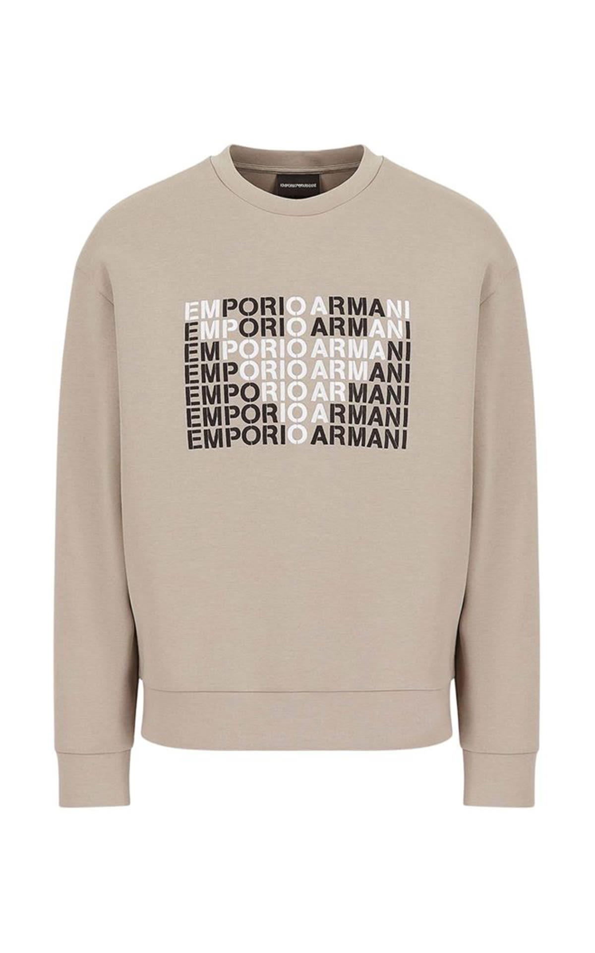 Camel sweatshirt with Armani logo