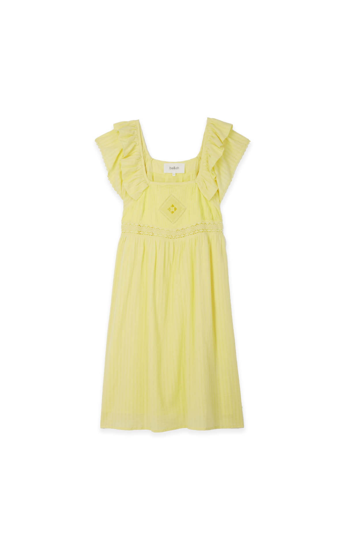 ba&sh Yellow lace dress