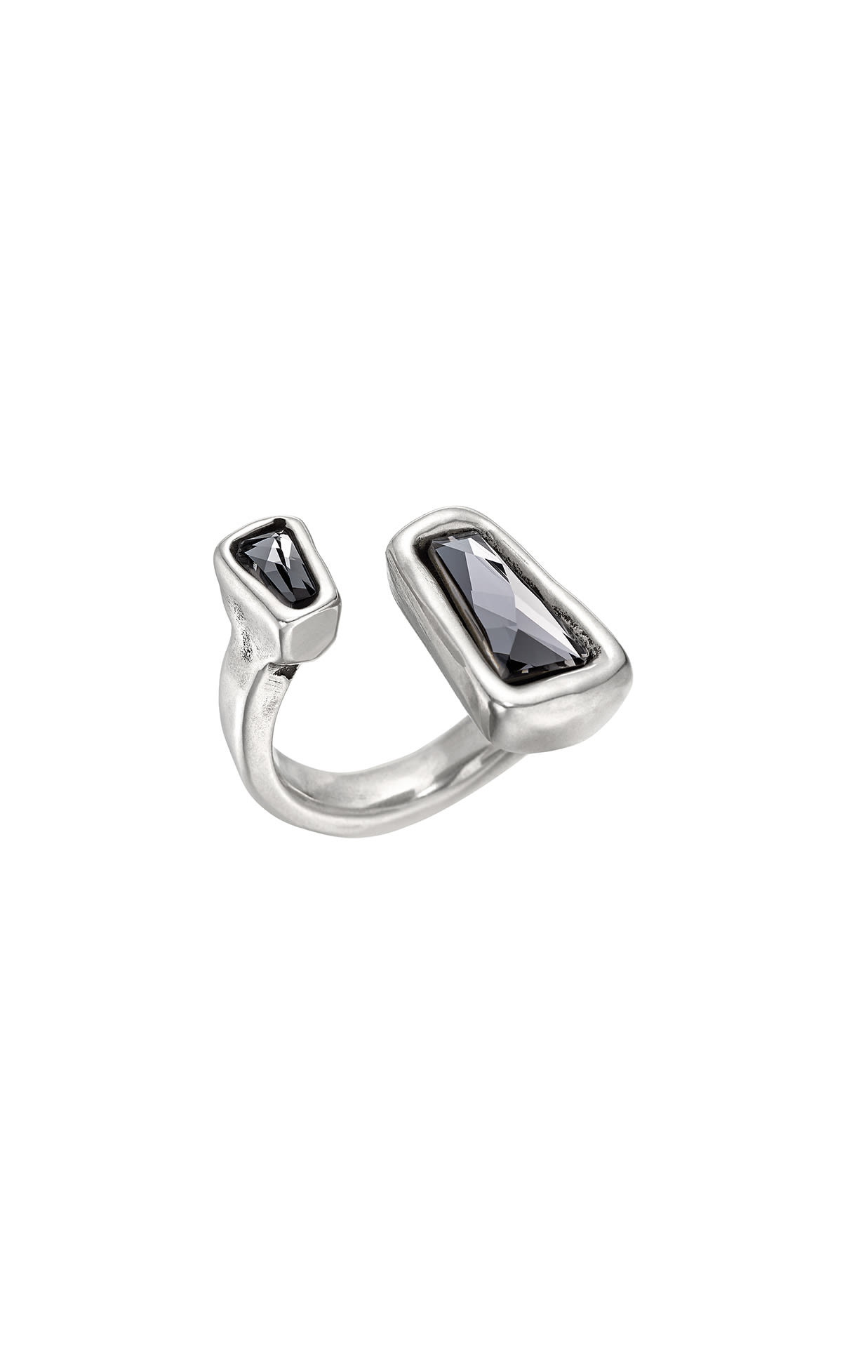 Semi-open silver ring UNOde50 outlet barcelona la roca village