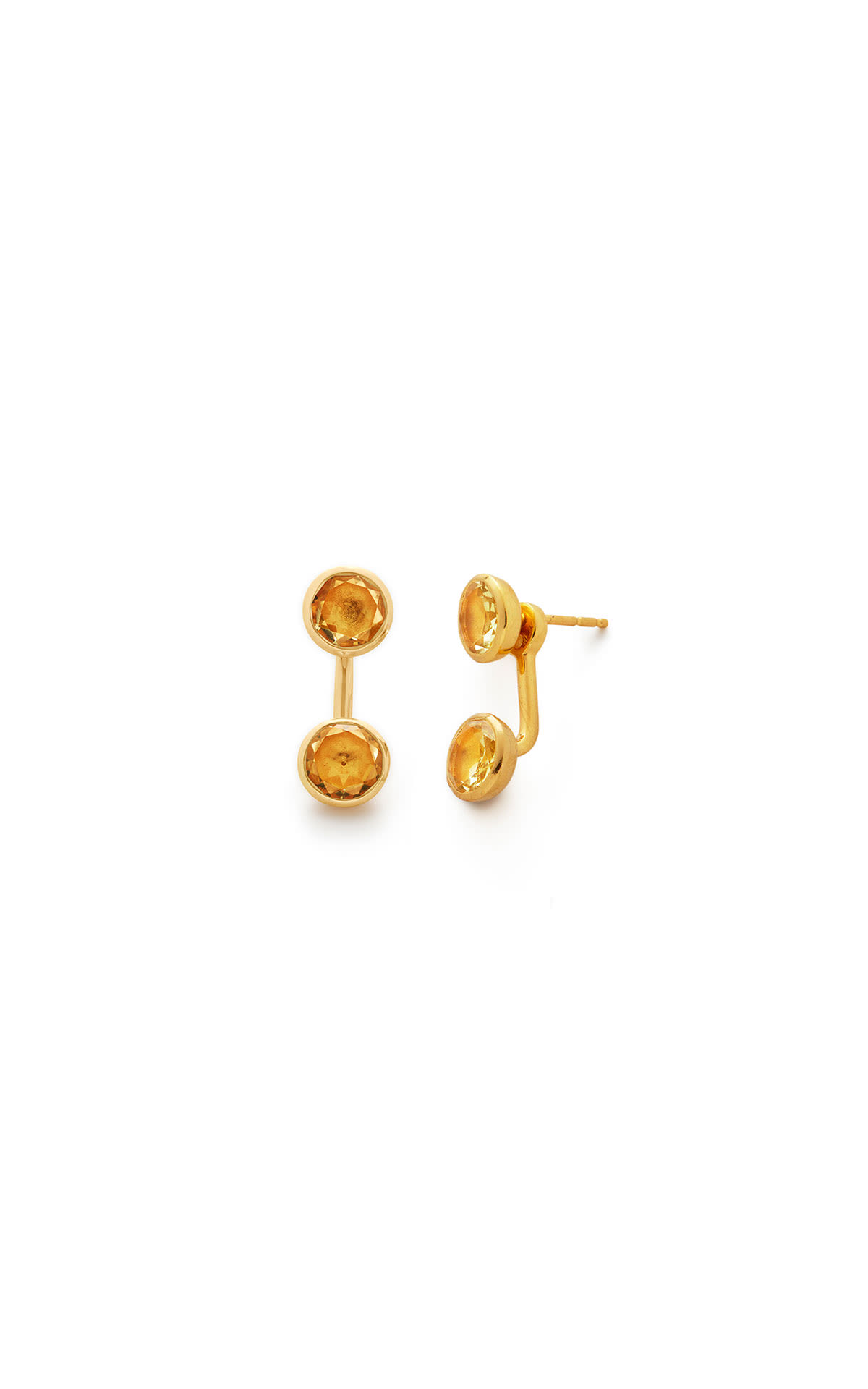 Monica Vinader 18ct Gold vermeil Kate Young gemstone jacket earrings   from Bicester Village