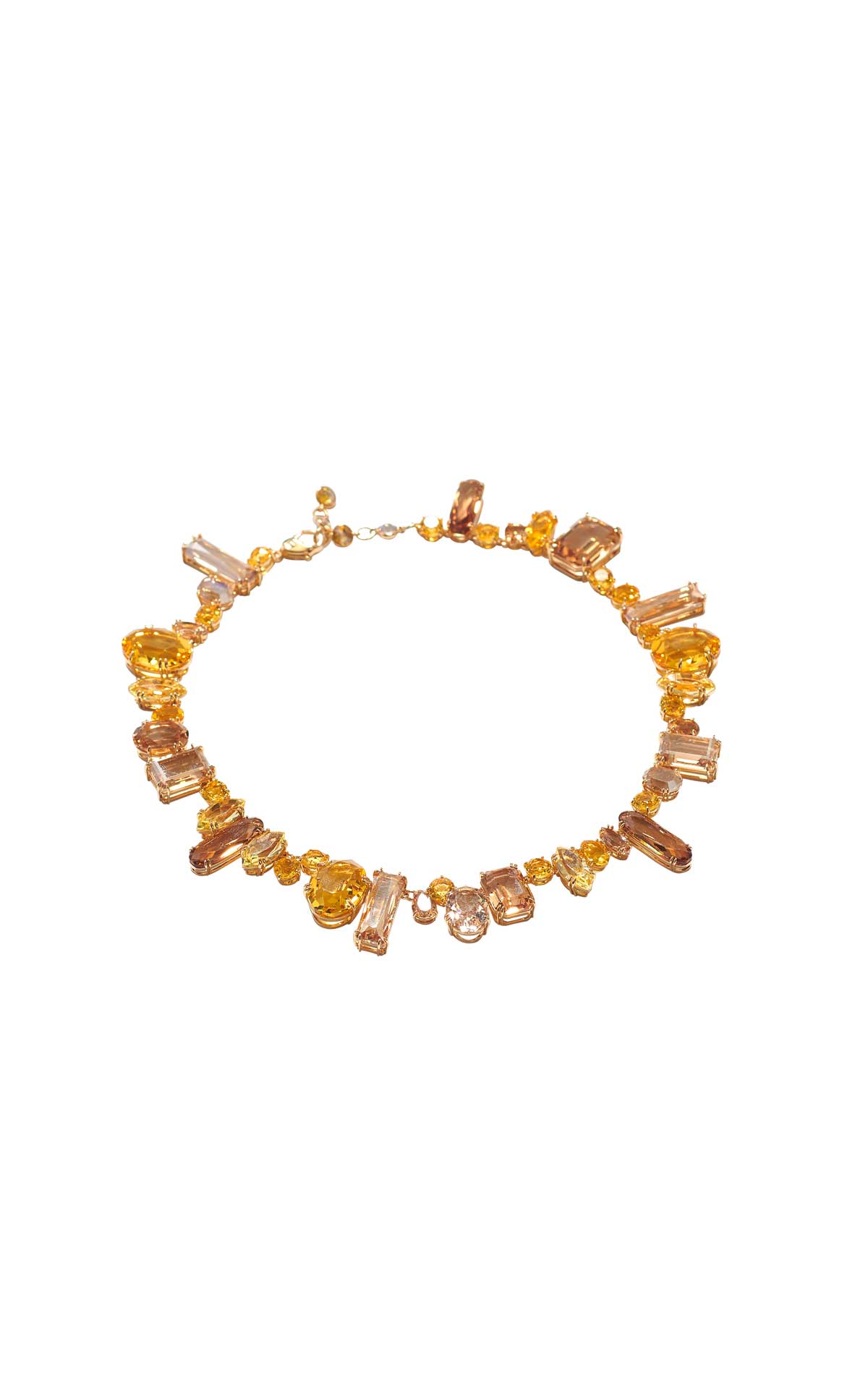orange stone necklace Swarovksi