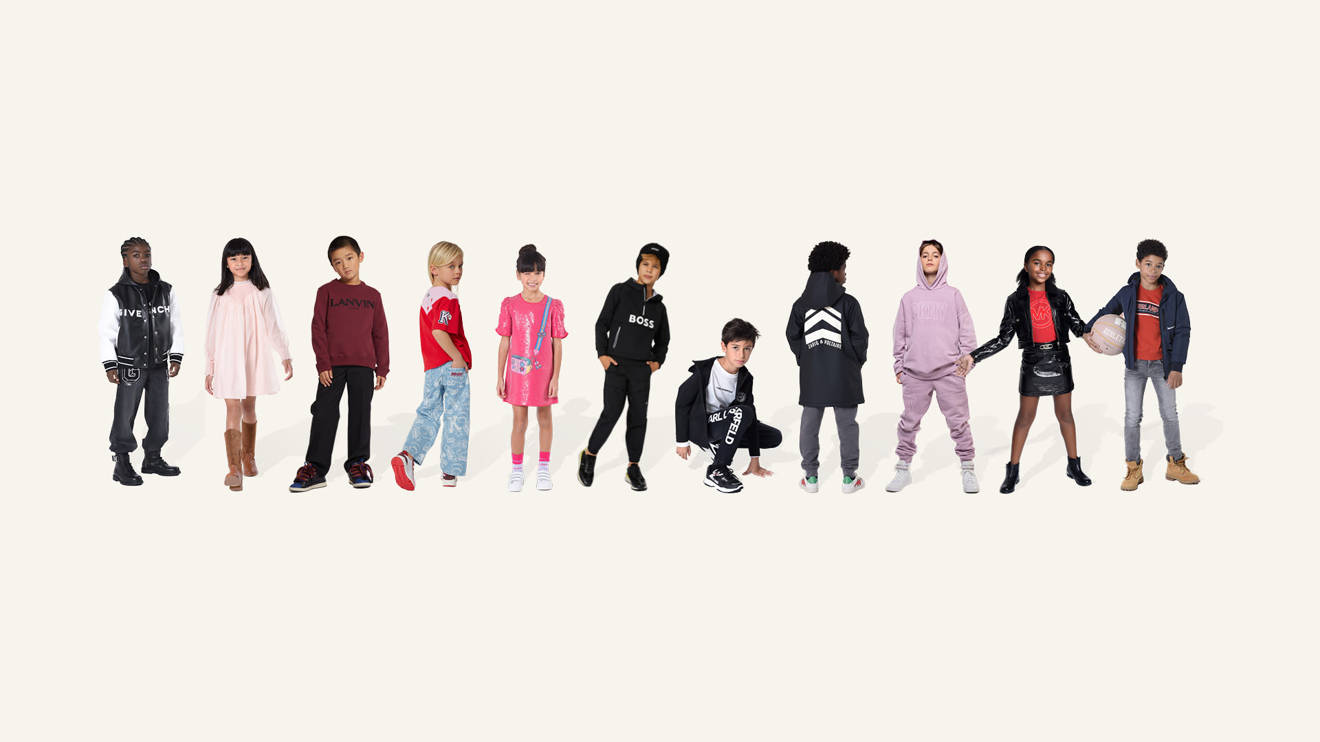 Children with Kids Around clothes