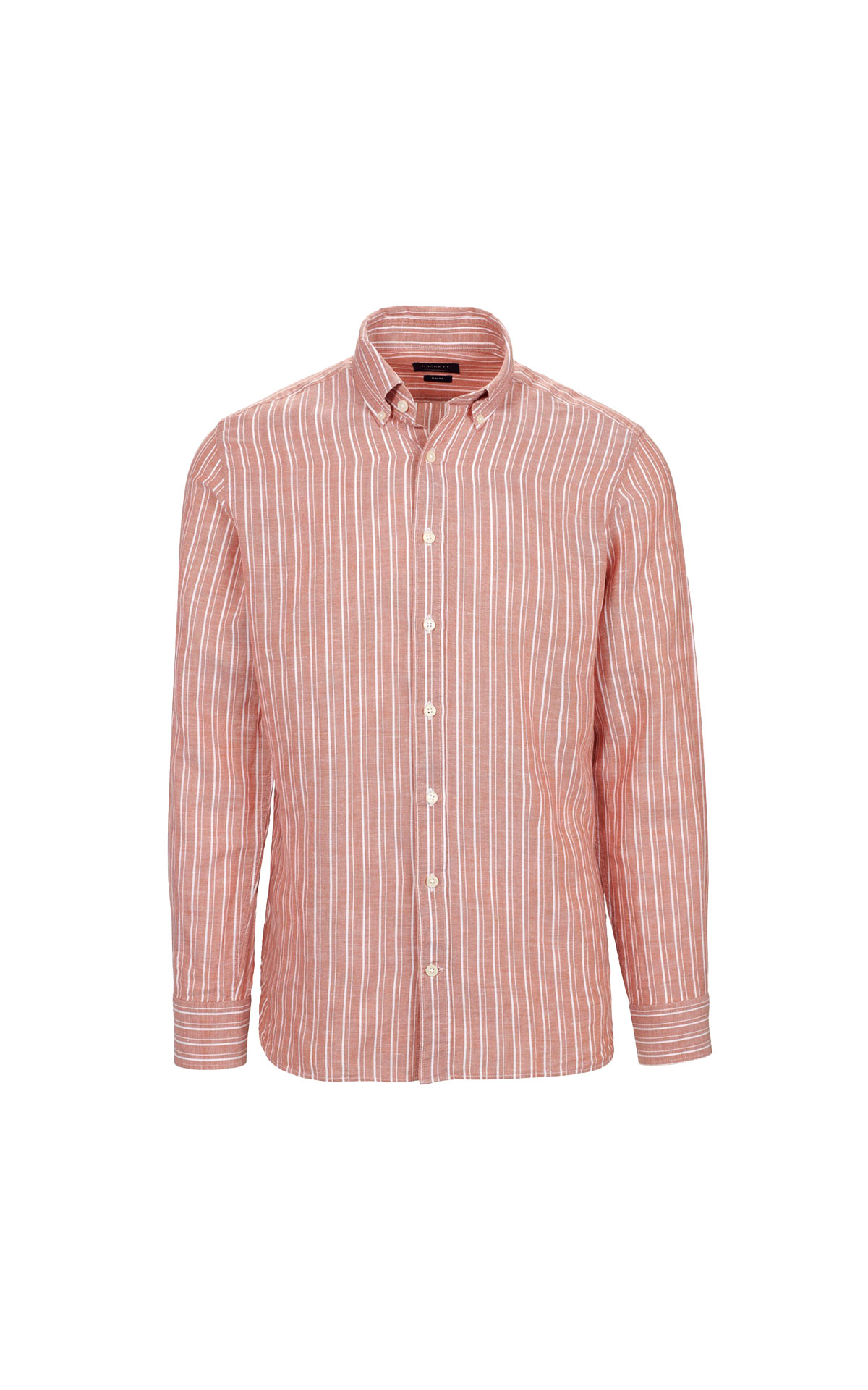 Orange striped shirt hackett london outlet barcelona la roca village