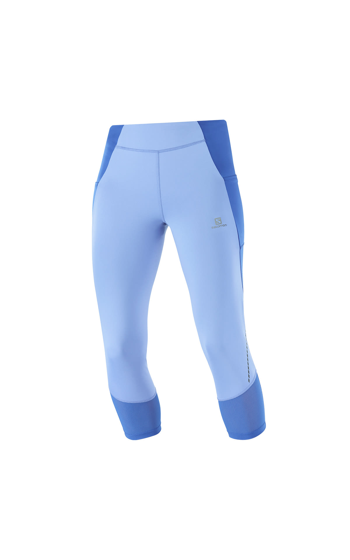 Salomon 3/4 cross run 21' light blue leggings