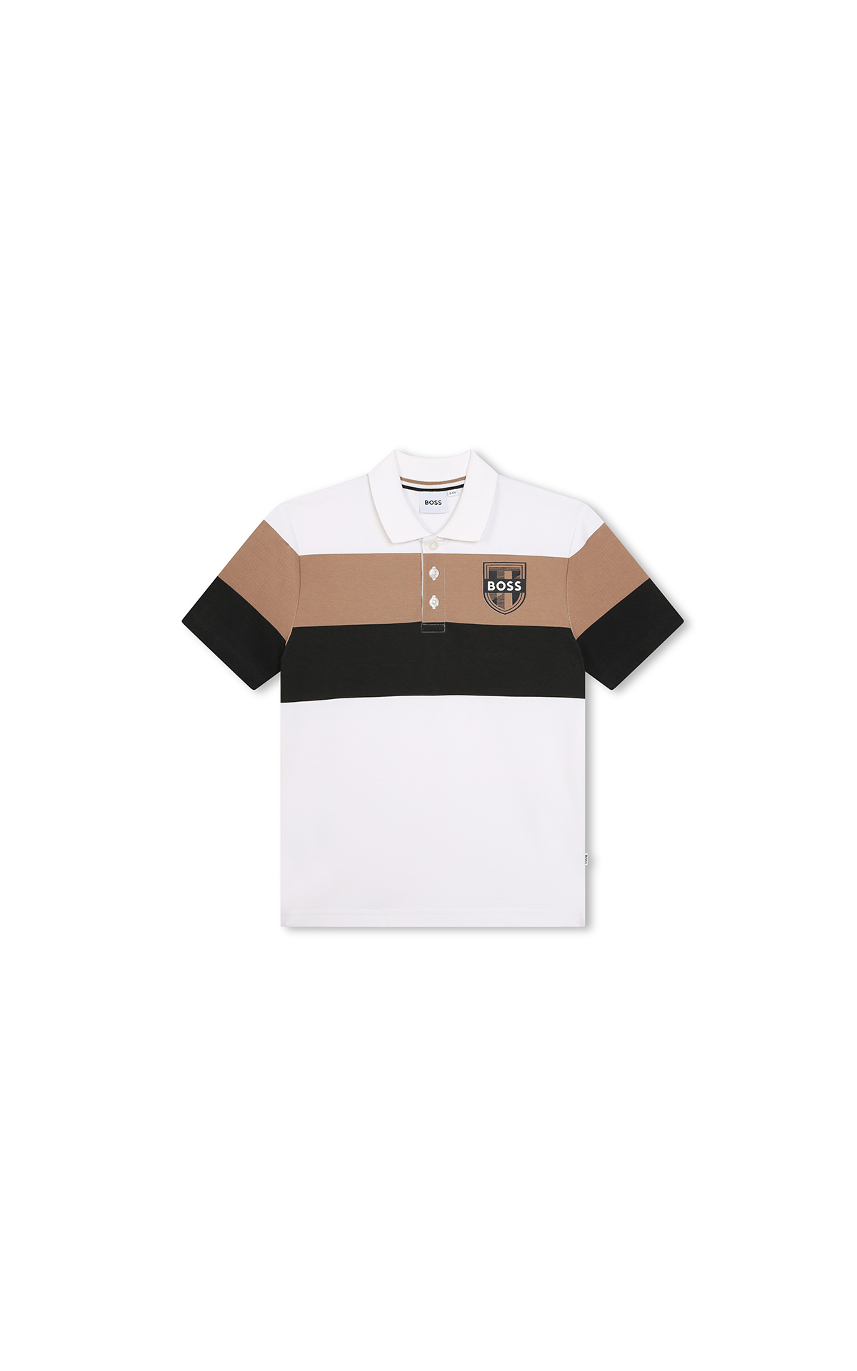 Kids around Boss tricolour polo shirt