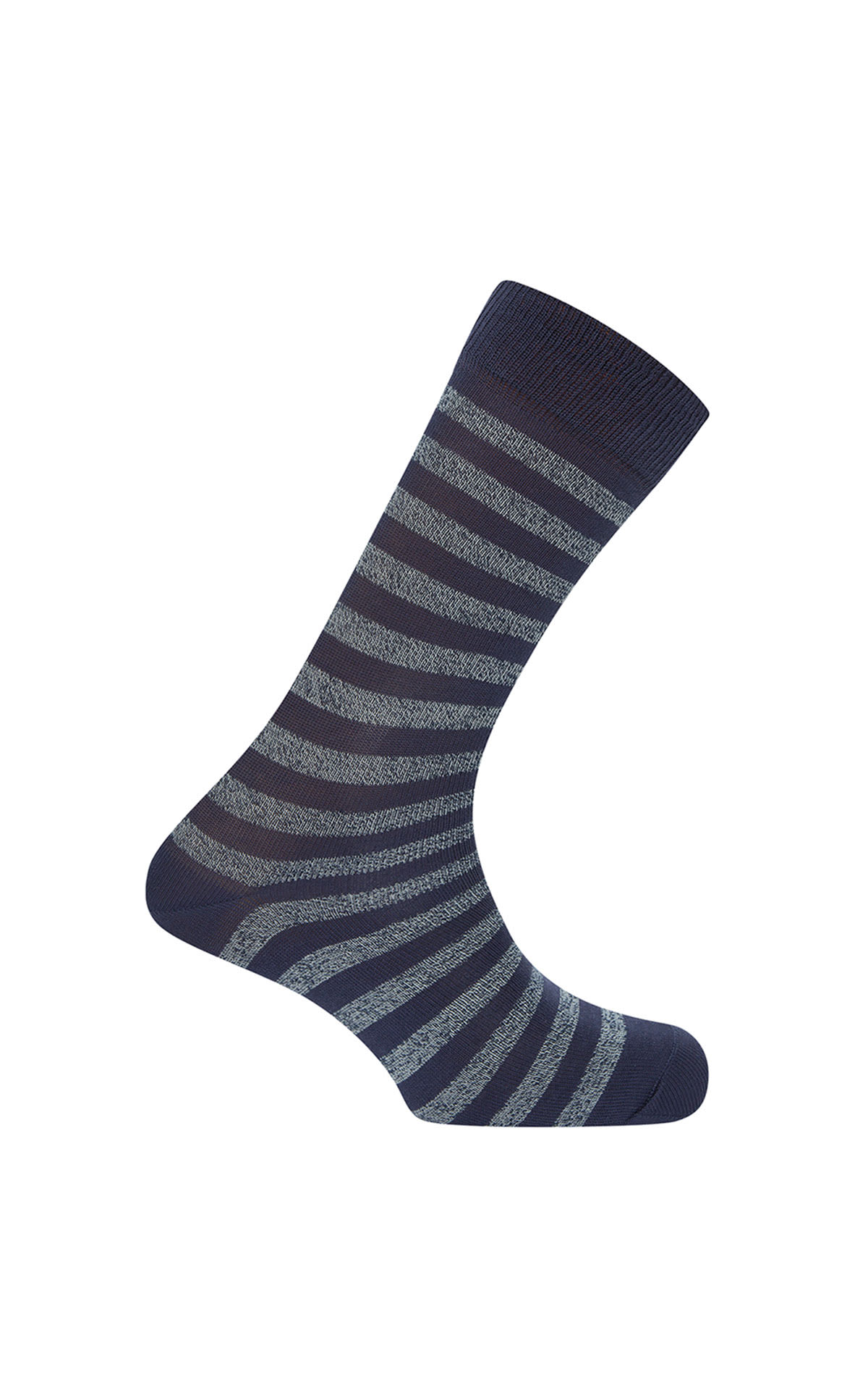 Blue and gray striped sock Punto Blanco