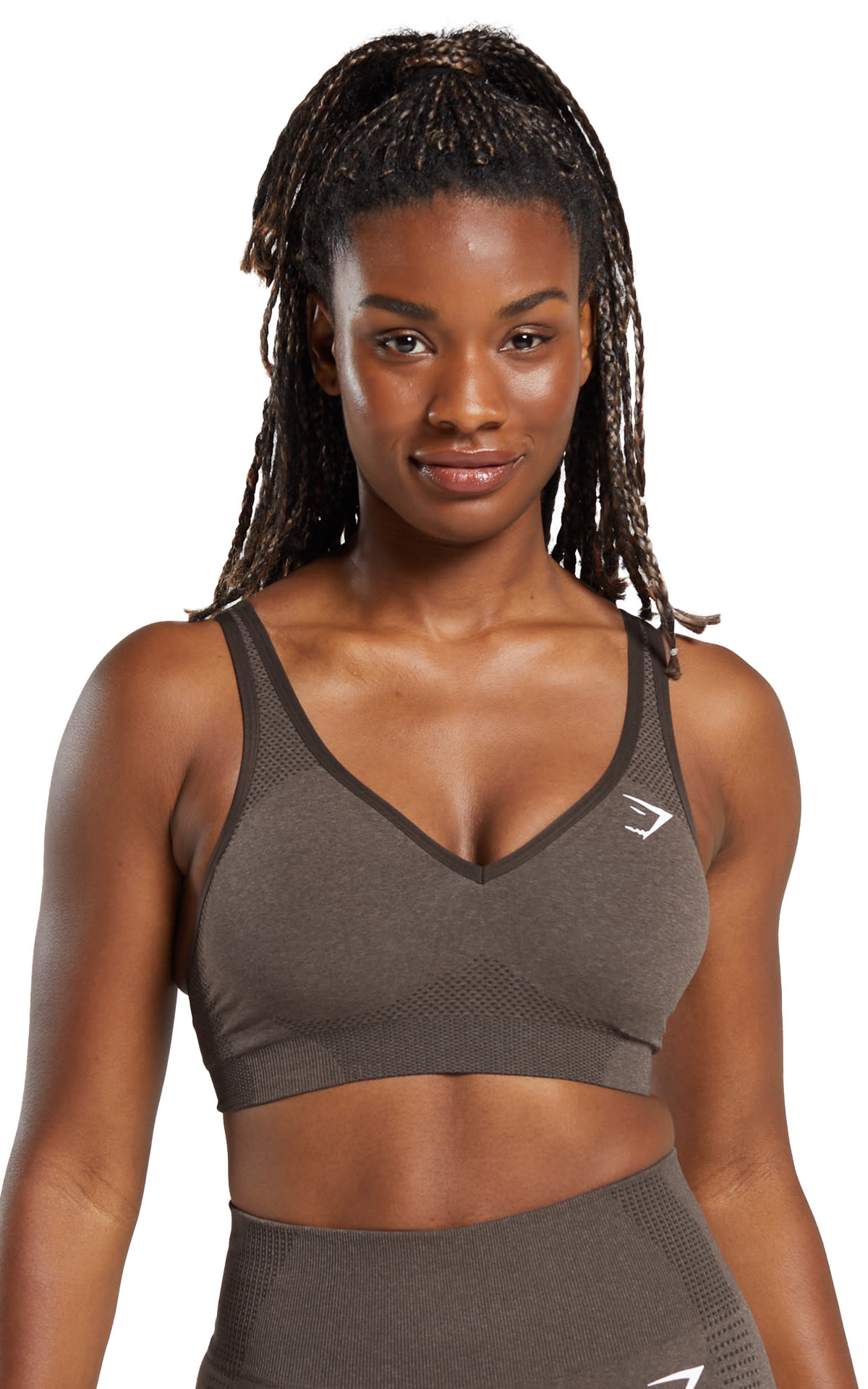 Gymshark Vital Seamless Sports Bra – Penny Brown Marl from Bicester Village