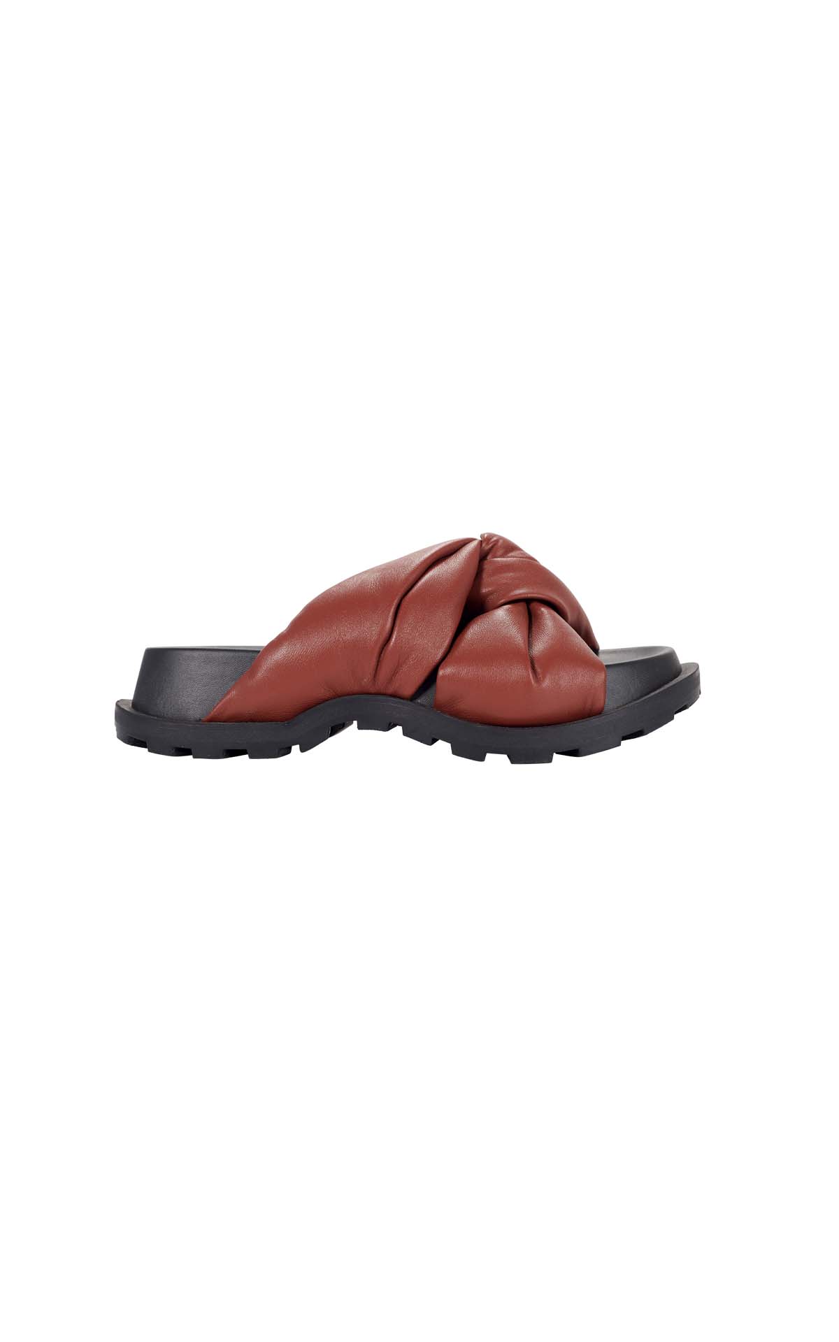 Padded leather sandals adolfo dominguez outlet madrid las rozas village