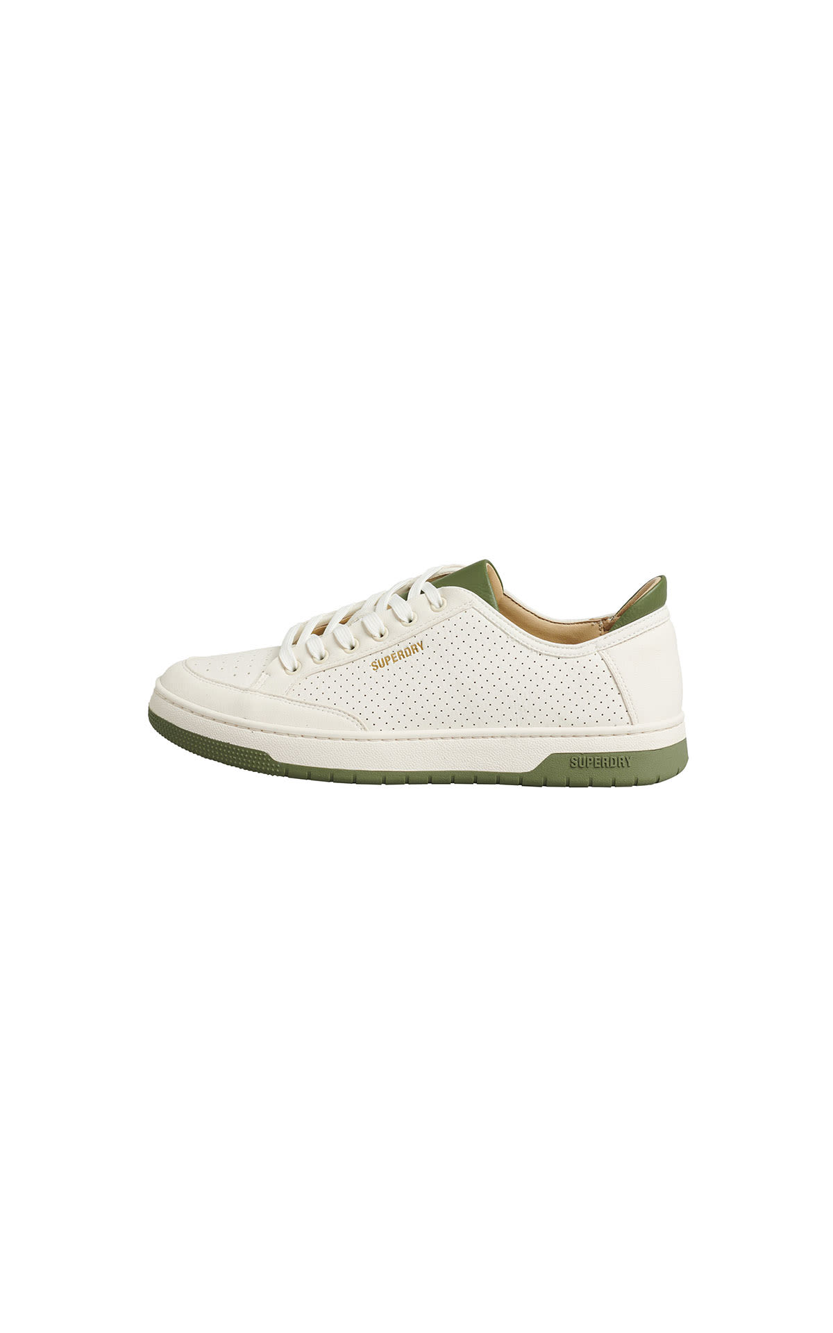 Superdry Vintage white and green trainers womens from Bicester Village