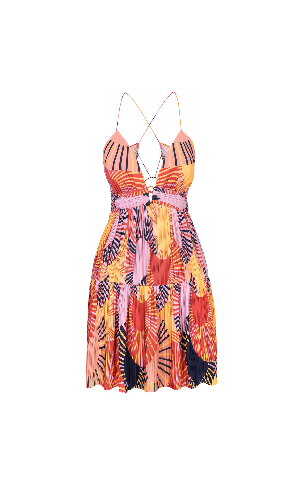 Printed strap dress ba&sh outlet barcelona la roca village