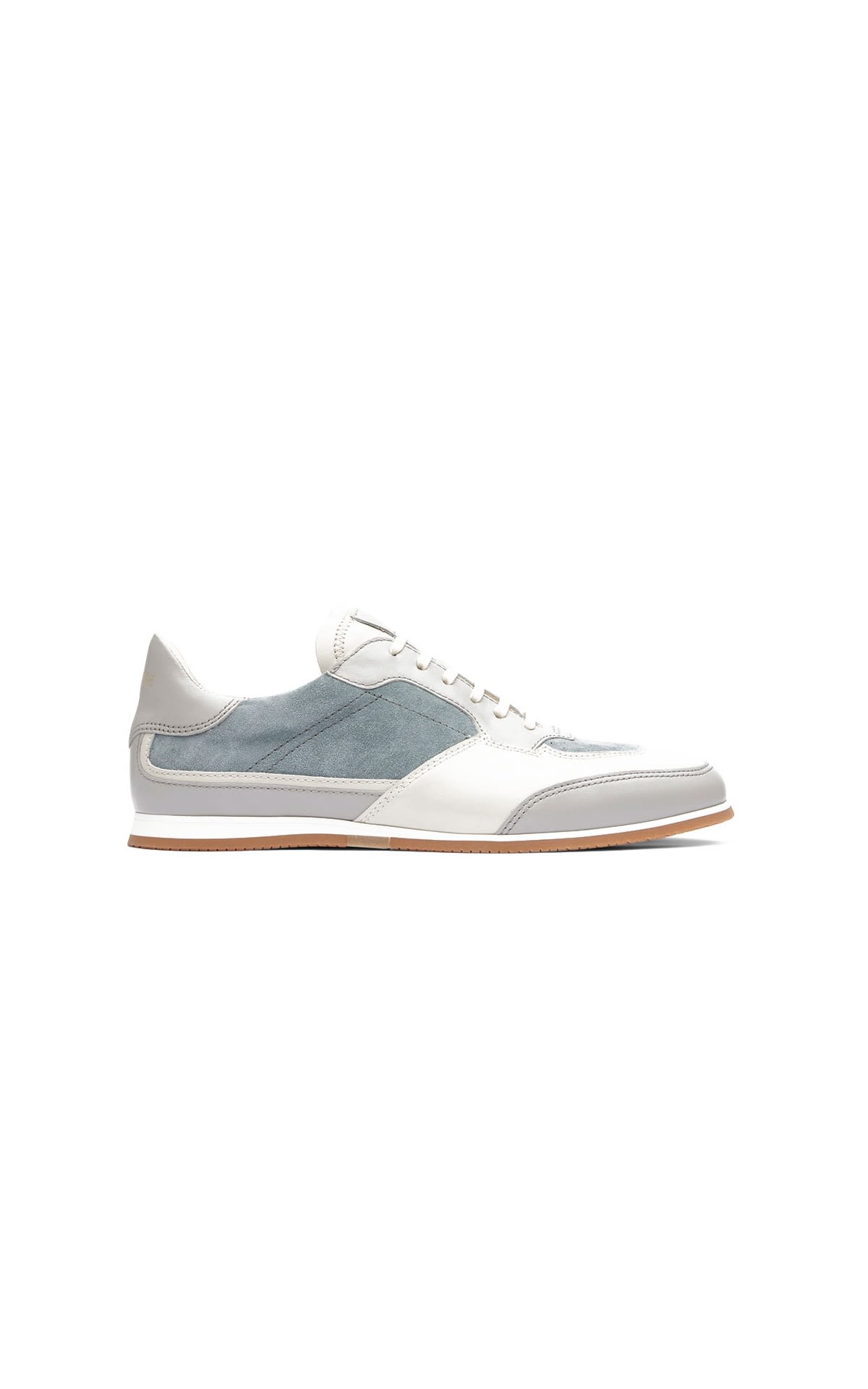 White and blue leather sneakers Lottusse