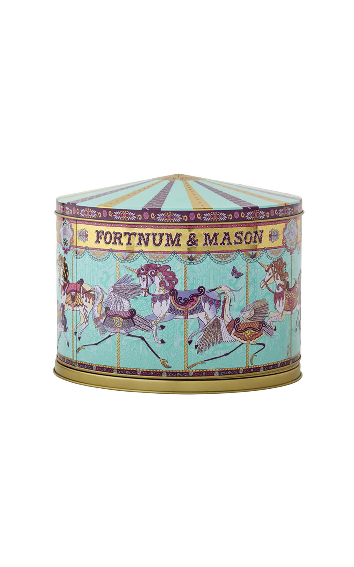 Fortnum & Mason Merry go round musical biscuit tin from Bicester Village