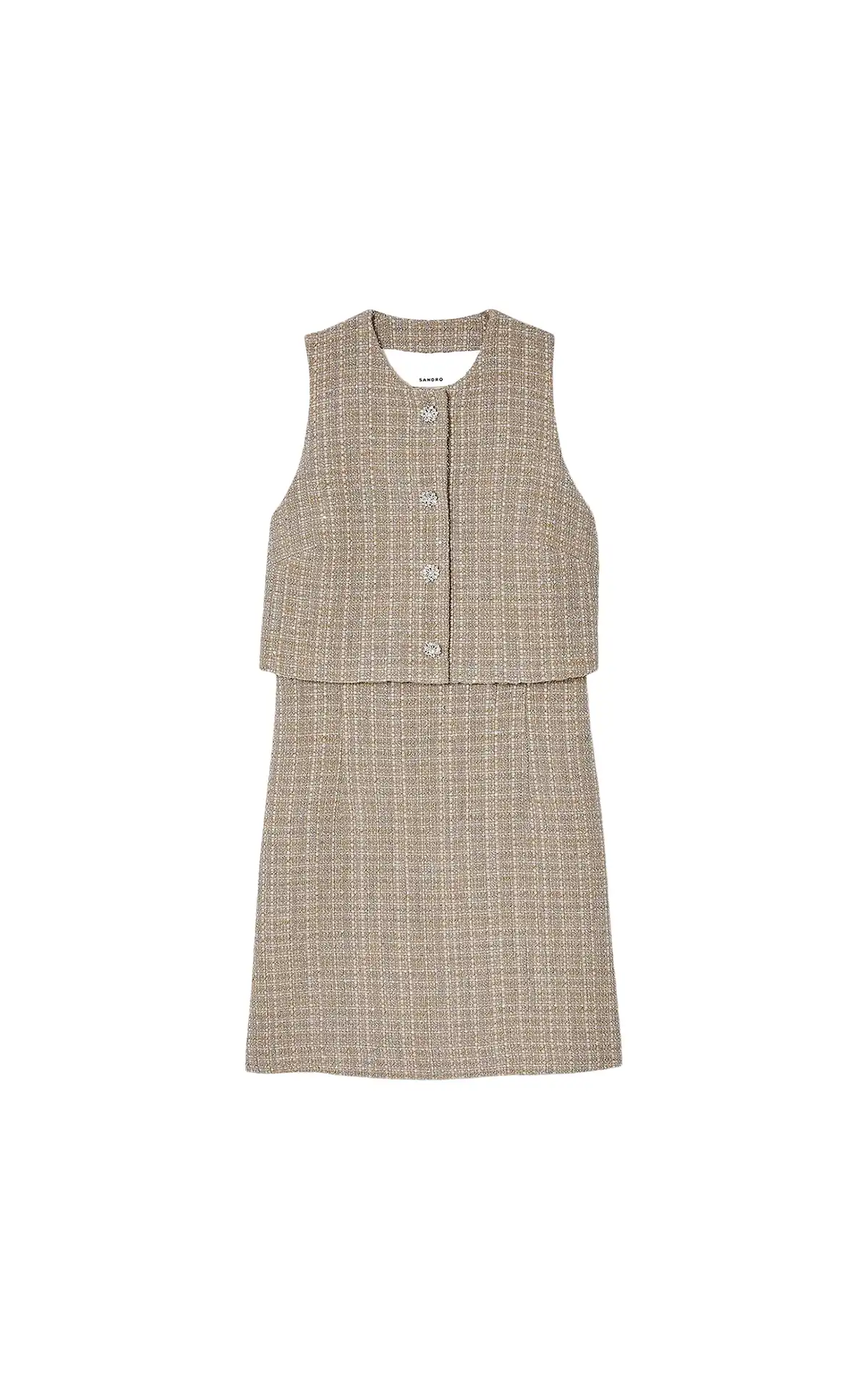 Sandro Tweed dress La Vallée Village
