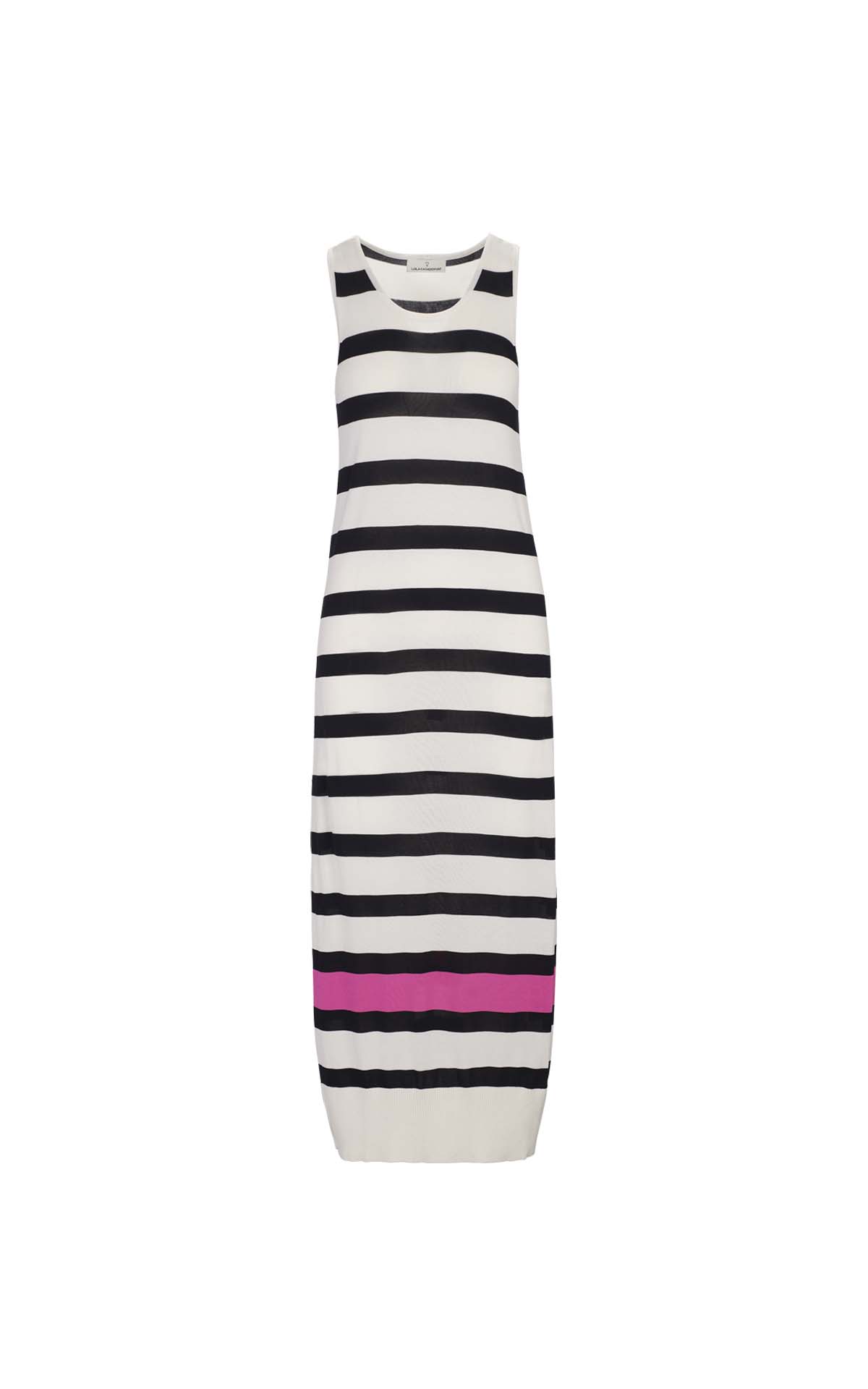 Long sailor striped dress lola casdemunt outlet barcelona la roca village
