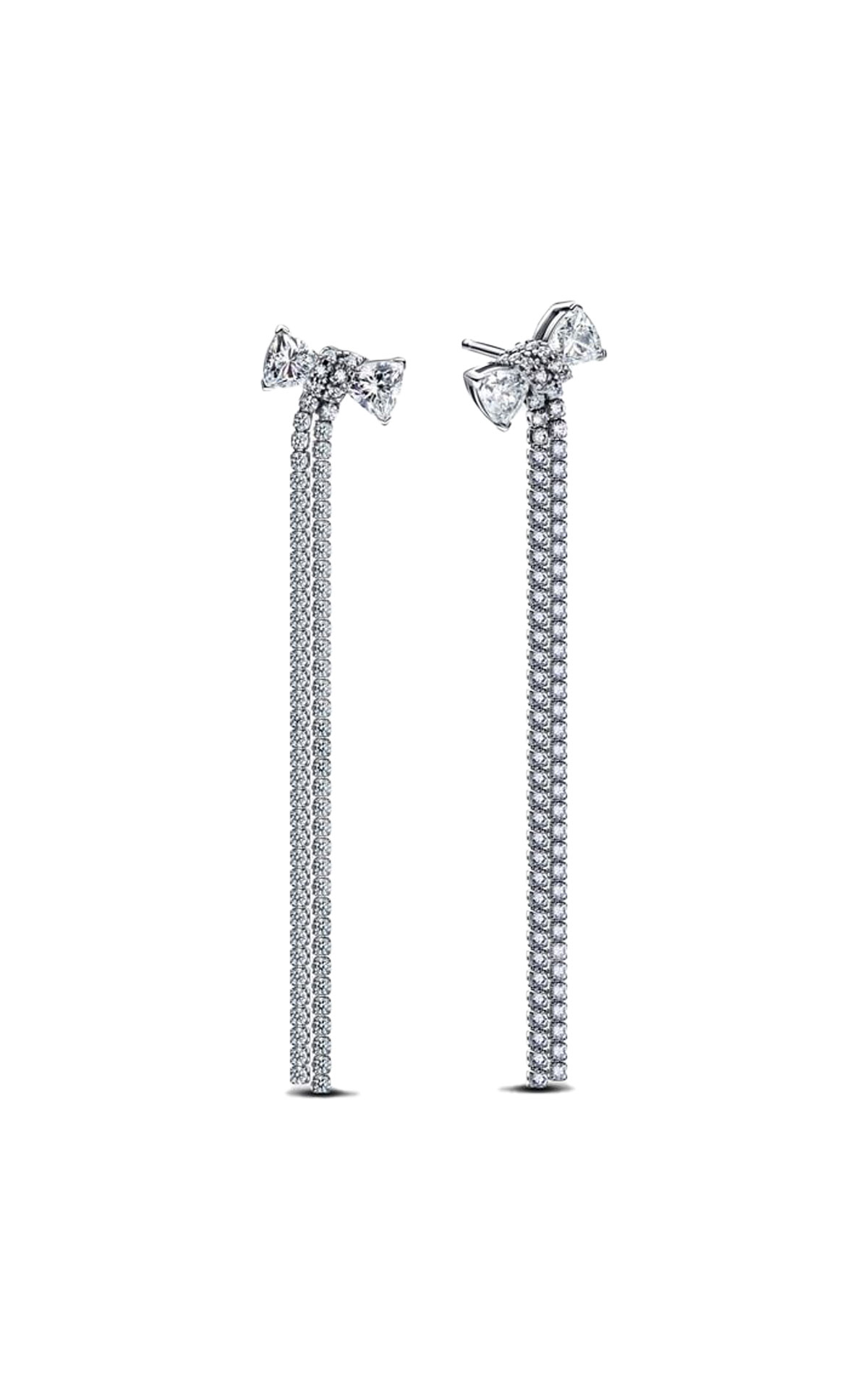 Pandora Pavé Bow Drop Earrings from Bicester Village