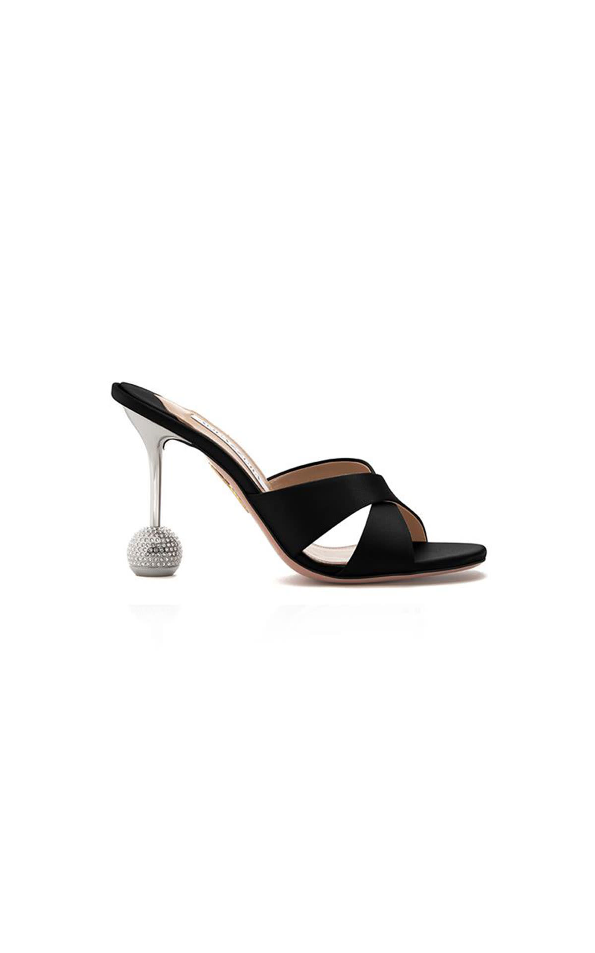 Aquazzura Yes darling mule 95 black from Bicester Village