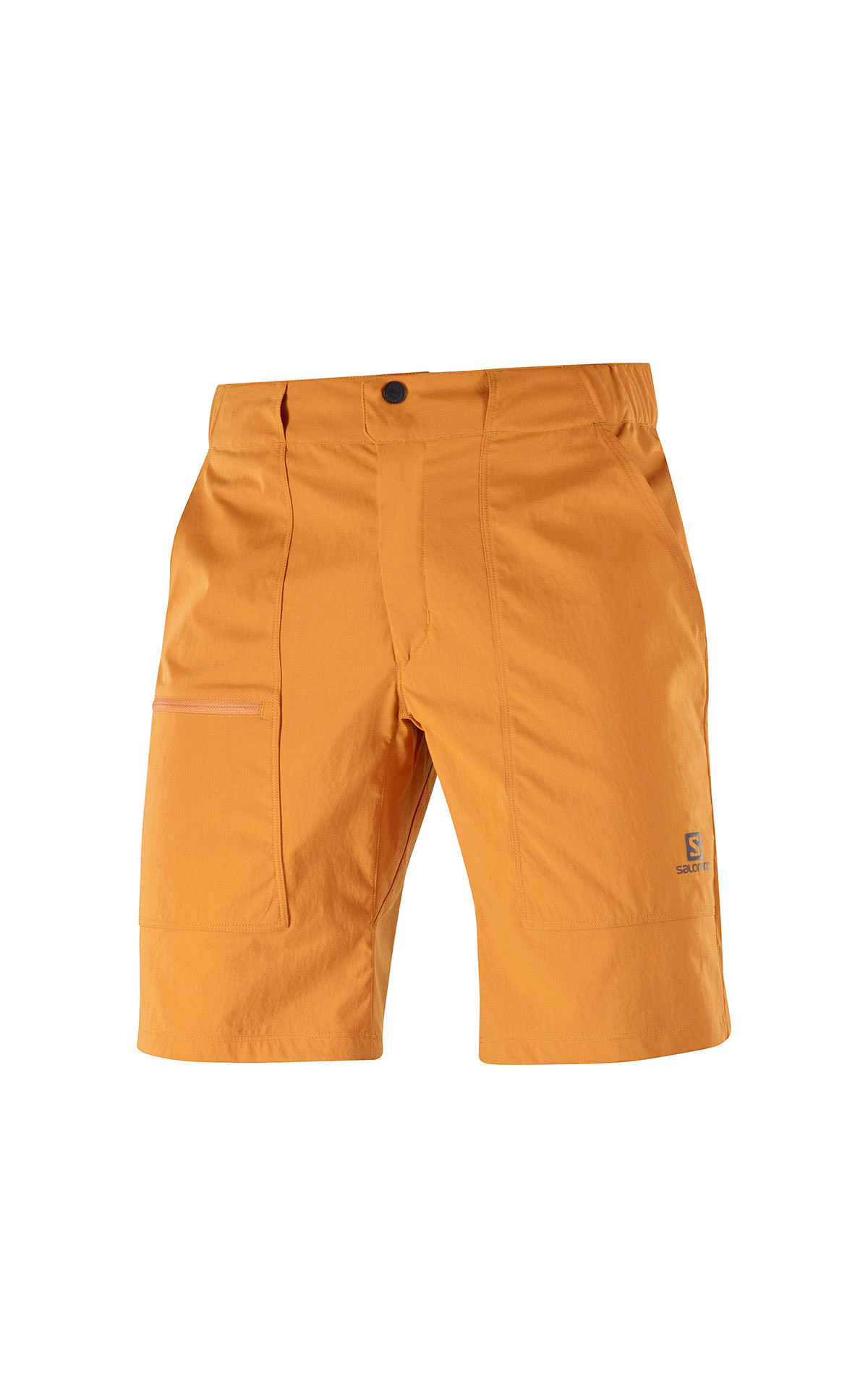 orange walking pants Salomon