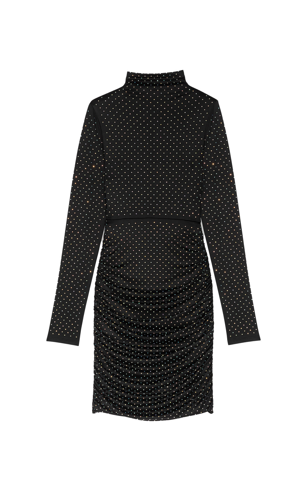 Black dress with studs maje outlet barcelon