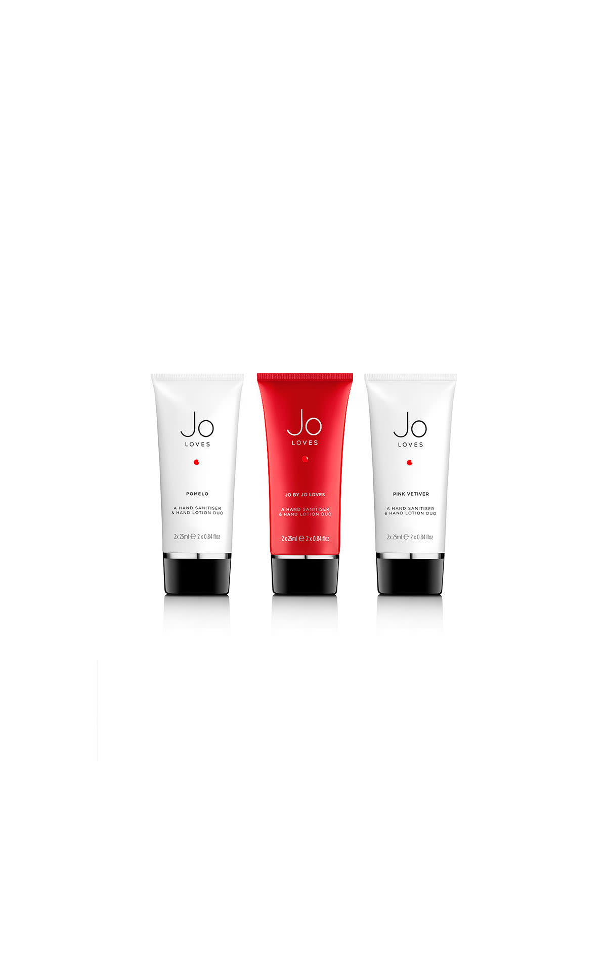 Jo Loves Protect and perfect bundle 3x hand sanitiser and hand lotion duo from Bicester Village