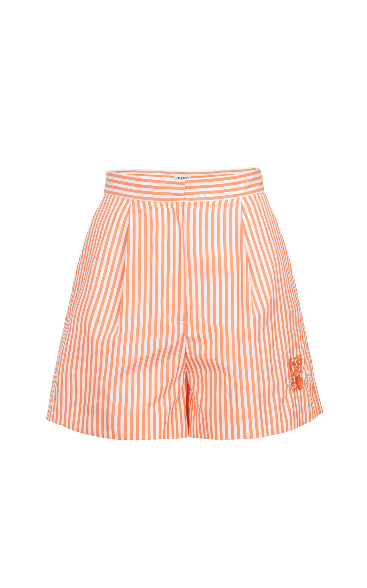 Kenzo orange striped shorts