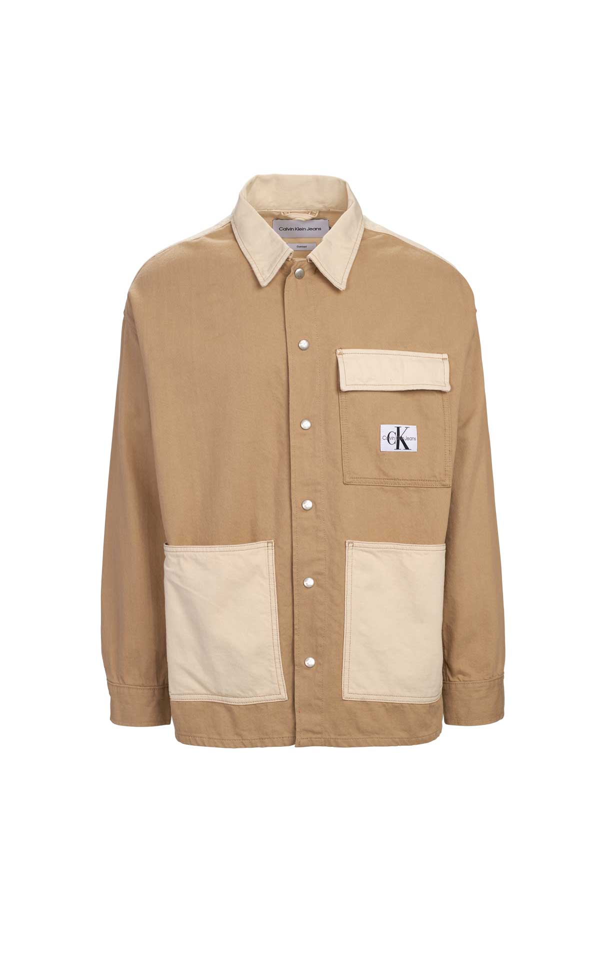 Camel overshirt Clavin Klein Jeans outlet barcelona la roca village