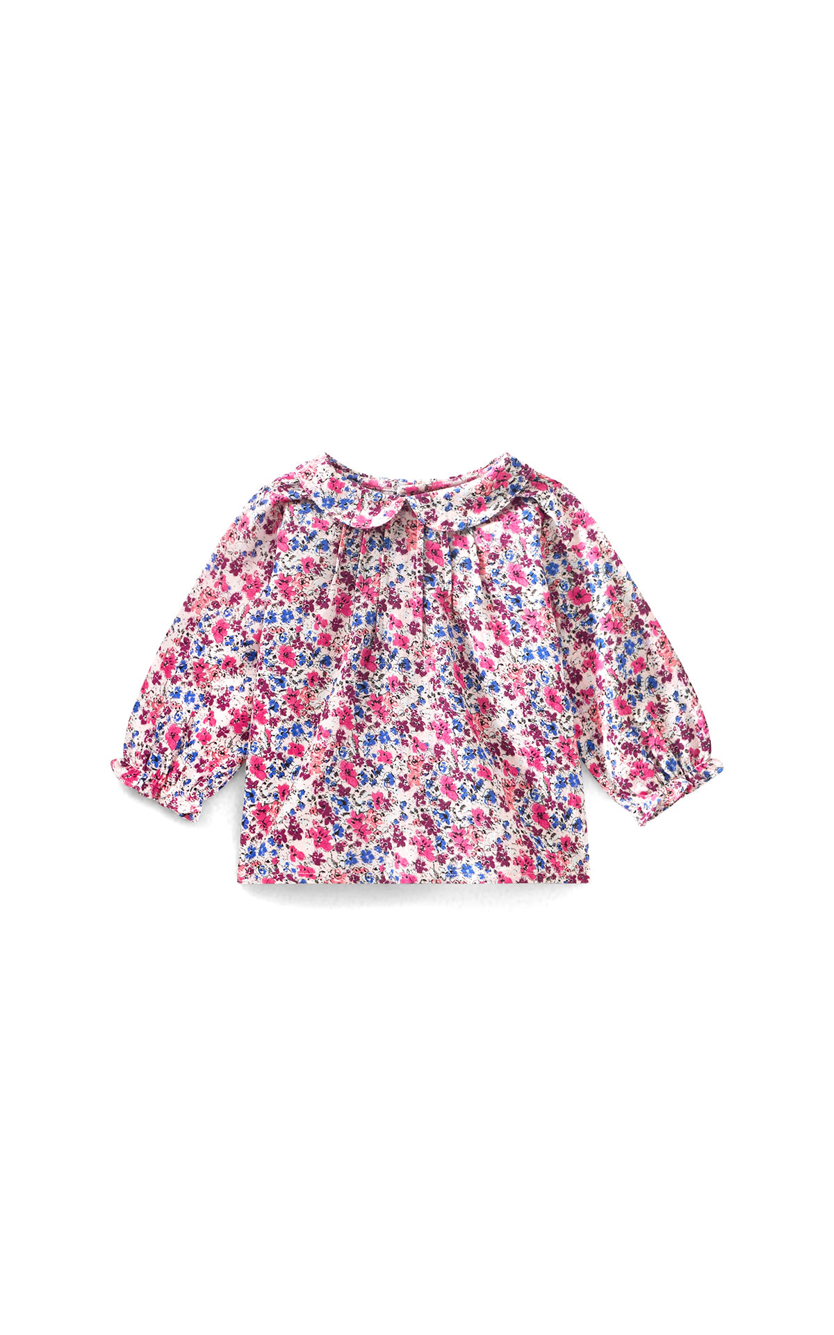 Bonpoint Flowery blouse with claudine collar La Vallée Village